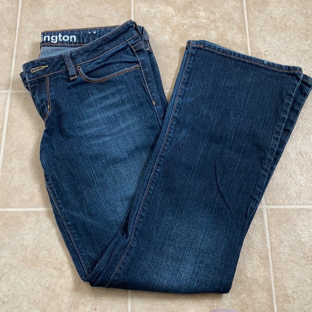Huntington Juniors Flare Blue Jeans - Size 7 Reg - Picture 5 of 8